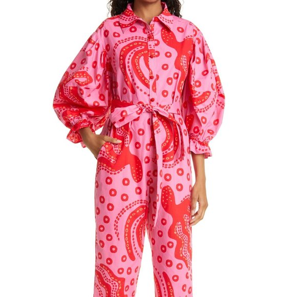 FARM Rio Octocool Jumpsuit — NWOT Small